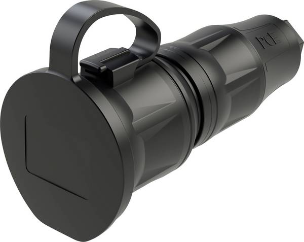 PC Electric 25731-ss Safety mains socket Plastic  250 V Black IP54