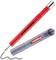 A red edding 8890 pencil next to a grey casing with the 'edding' logo, both intended for drawing.