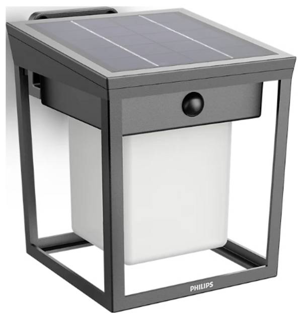 Philips LED Blaise 929004631501 Solar outdoor wall light ( + motion detector) LED (monochrome) Built-in LED 1.5 W Anthracite