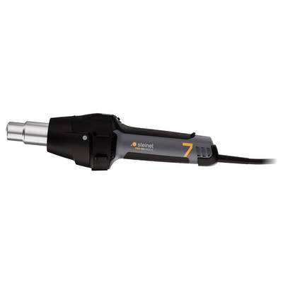 Hot air blower in black and grey with silver nozzle and black cable. Suitable for professional applications.