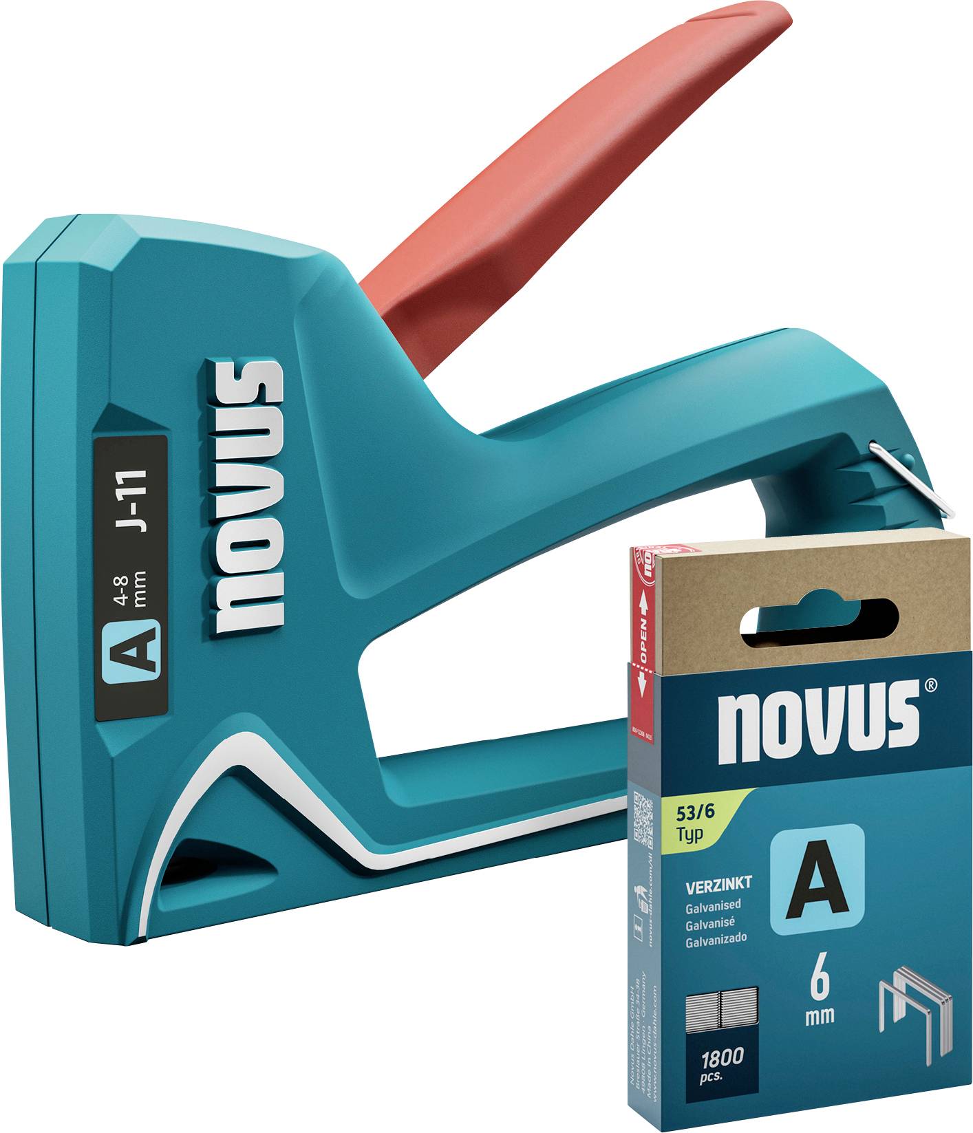 Novus Tools J-11 030-0455 Handheld stapler Staple length 4 - 8 mm