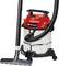 Wet and dry vacuum cleaner in red and silver with Einhell logo, fitted with a hose and floor nozzle, suitable for versatile cleaning tasks.