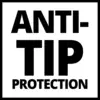 'Anti-Tip Protection' in black text on a white background.
