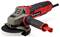 Angle grinder with red and black handle, marked 'Einhell'. Primarily suitable for grinding and cutting materials.