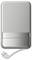 Portable silver power bank with integrated cable and 'Ecoflow' logo, suitable for mobile devices.