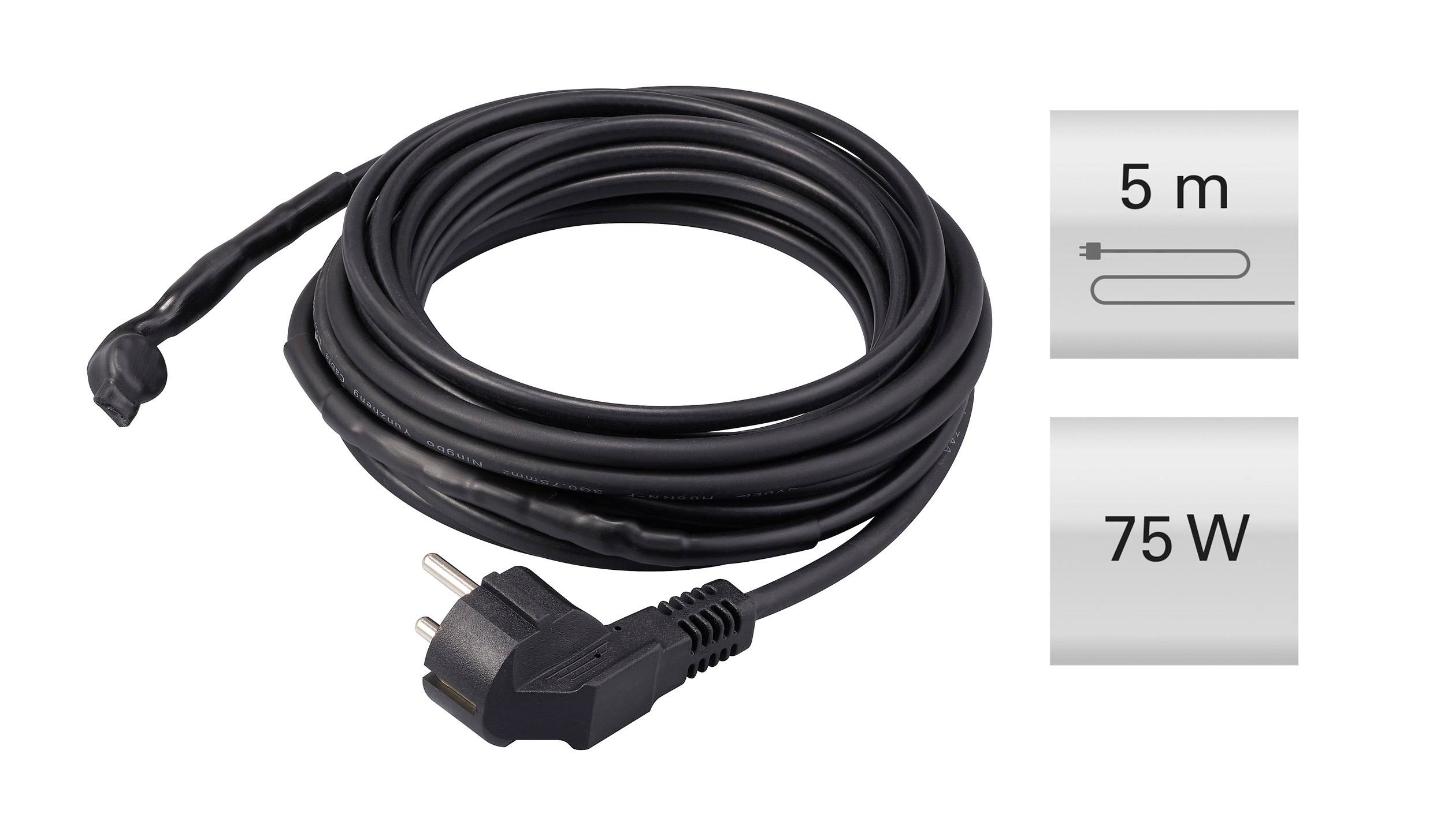 Sygonix SY-6771242 Heater cable 230 V AC 75 W 5 m with frost protection-5