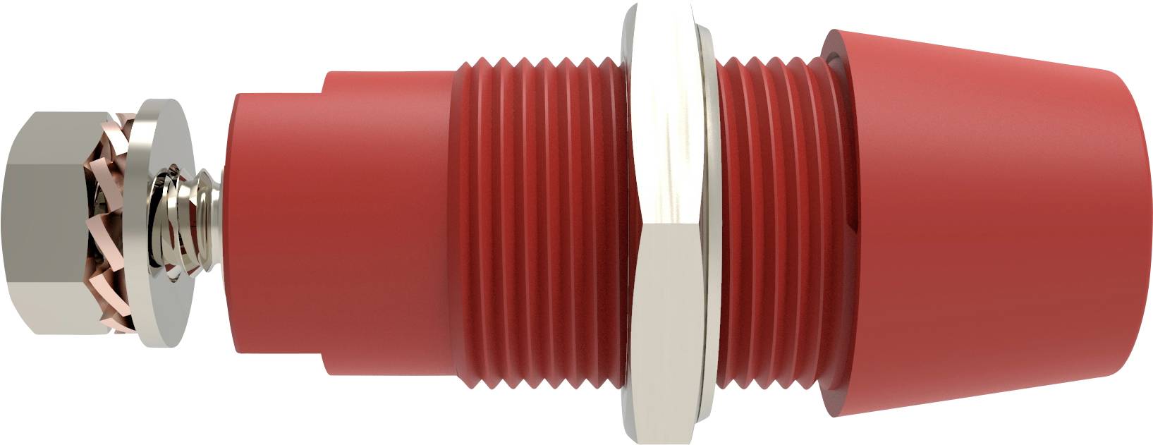 Schuetzinger DI SAB 9430 Ni / RT Safety surface-mount socket straight Red 1 pc(s)