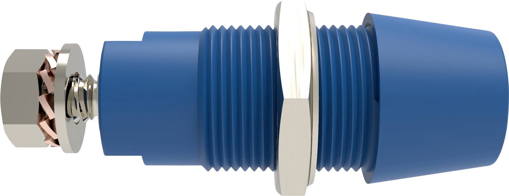 Schuetzinger DI SAB 9430 Ni / BL Safety surface-mount socket straight Blue 1 pc(s)