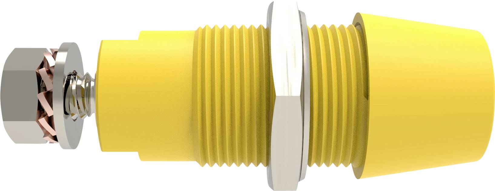Schuetzinger DI SAB 9430 Ni / GE Safety surface-mount socket straight Yellow 1 pc(s)