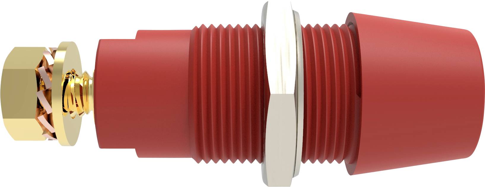 Schuetzinger DI SAB 9430 Au / RT Safety surface-mount socket straight Red 1 pc(s)