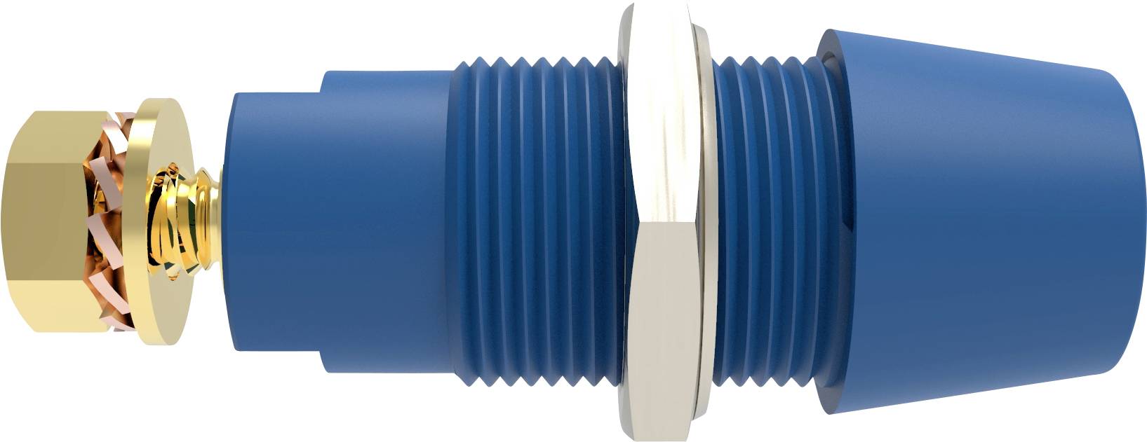 Schuetzinger DI SAB 9430 Au / BL Safety surface-mount socket straight Blue 1 pc(s)