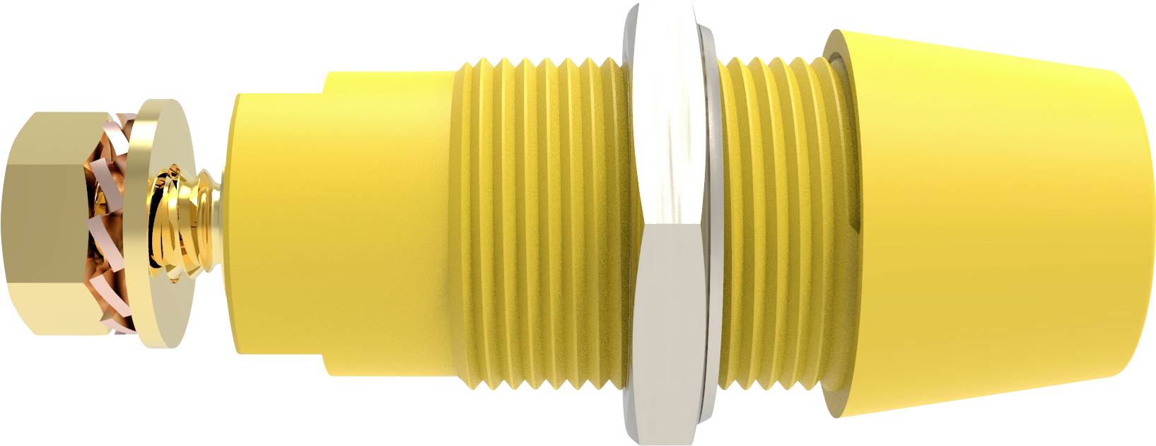 Schuetzinger DI SAB 9430 Au / GE Safety surface-mount socket straight Yellow 1 pc(s)