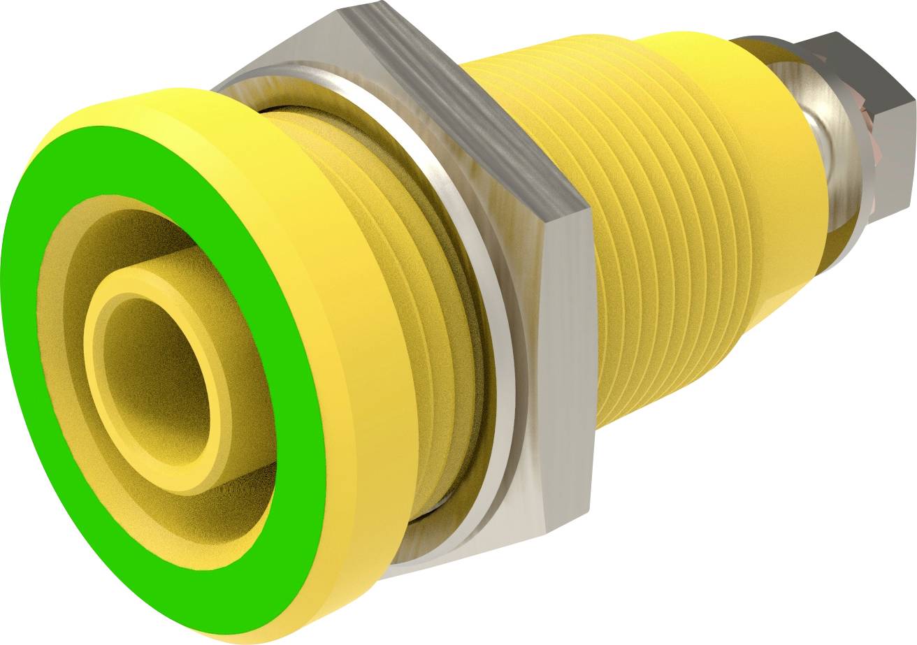 Schuetzinger DI SEB 9424 Ni / GNGE Safety socket straight Green-yellow 1 pc(s)