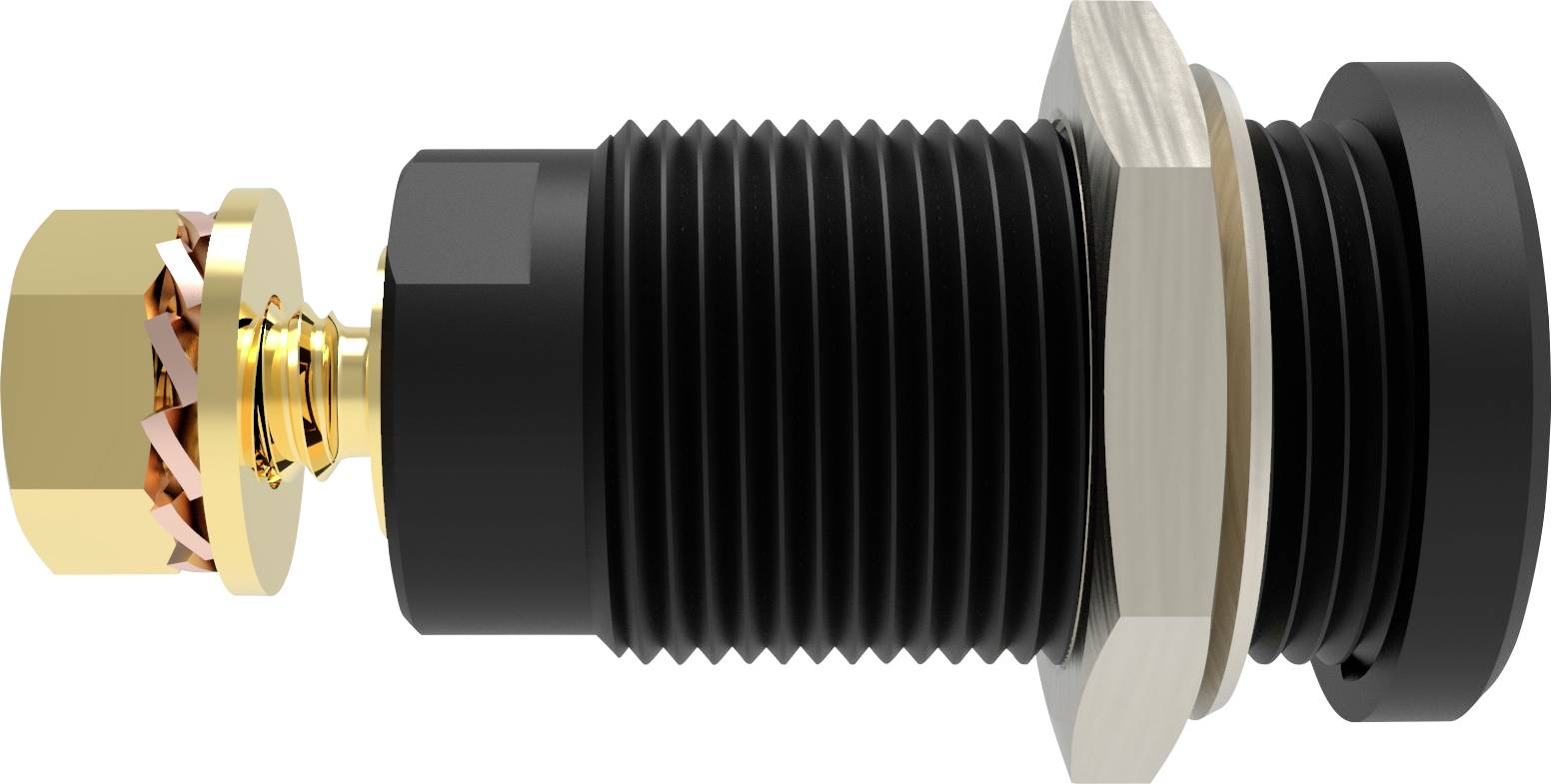 Schuetzinger DI SEB 9424 Au / SW Safety socket straight Black 1 pc(s)