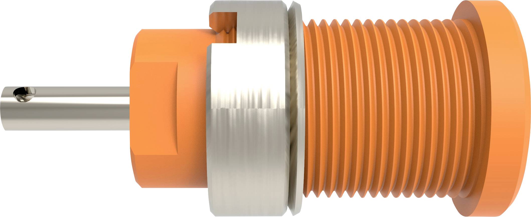 Schuetzinger DI SEB 6525 Ni / OR Safety socket straight Orange 1 pc(s)