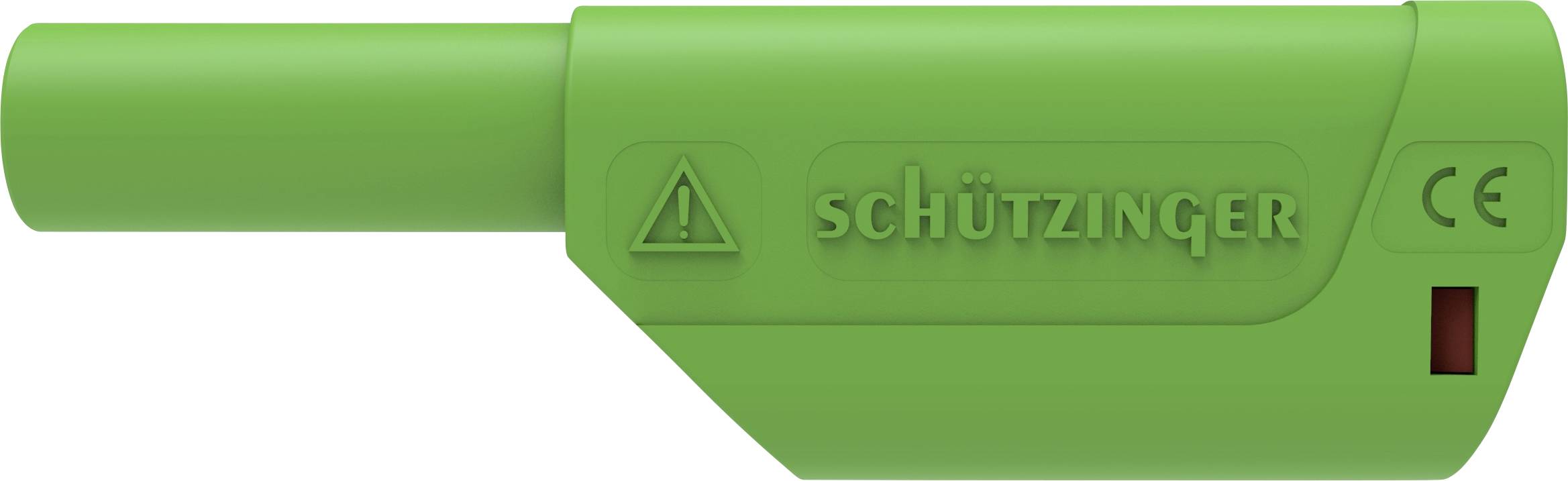 Schuetzinger DI SFK 8500 L Ni / AS / GN Spring-loaded safety plug straight Pin diameter: 4 mm Green 1 pc(s)
