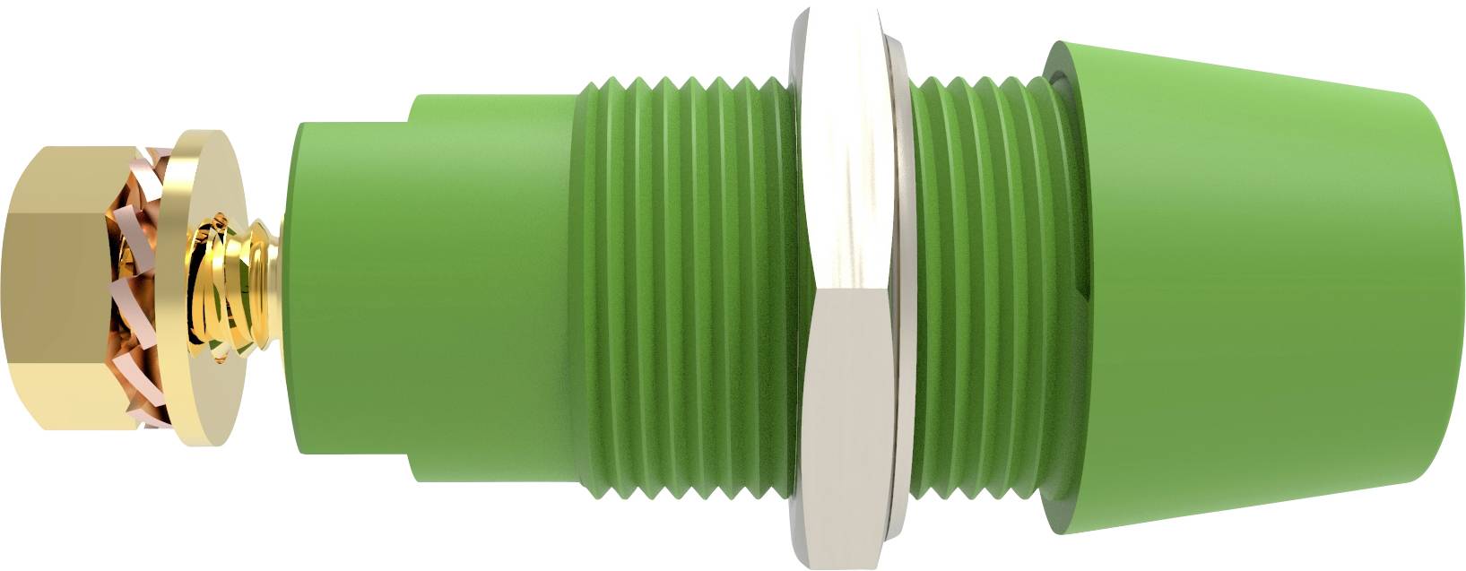 Schuetzinger DI SAB 9430 Au / GN Safety surface-mount socket straight Green 1 pc(s)