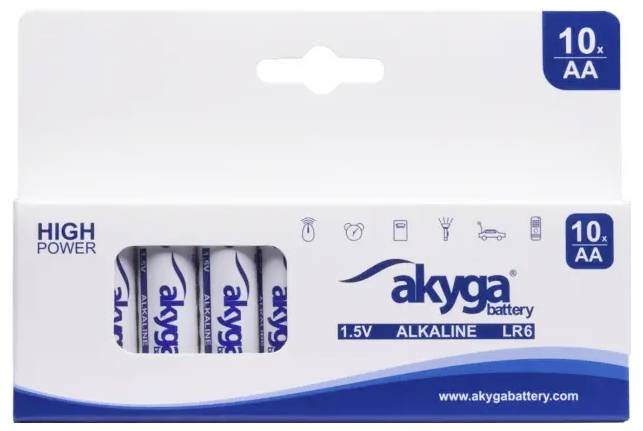 Akyga AA LR6 AA battery Alkali-manganese 3050 mAh 1.5 V 10 pc(s)