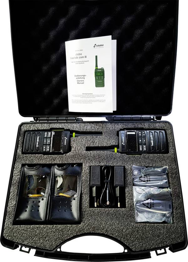 Stabo freetalk com III Funkkoffer 20263 PMR handheld transceiver 2-piece set