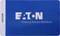 Blue background with white, stylised text 'EATON', underneath 'Powering Business Worldwide'. On the left, a code: '8A073A56'.