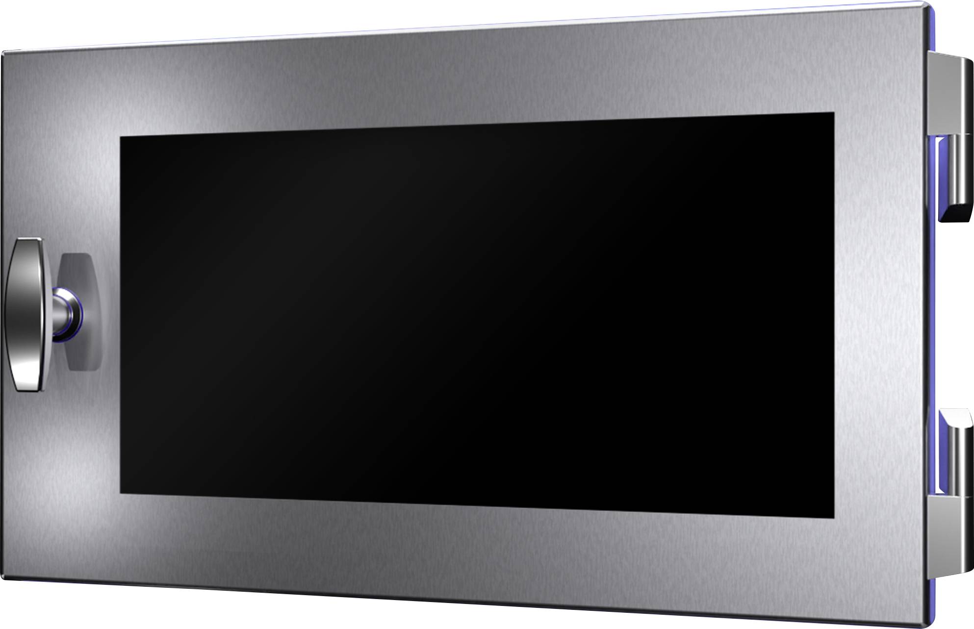 A rectangular, silver safe with a rotary dial on the front.