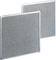 Two silver square metal filters side by side, with a fine, grid-like textured pattern, typical of cooker hoods.