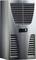 A metal air cooler with ventilation slots and a temperature display shows '35'.