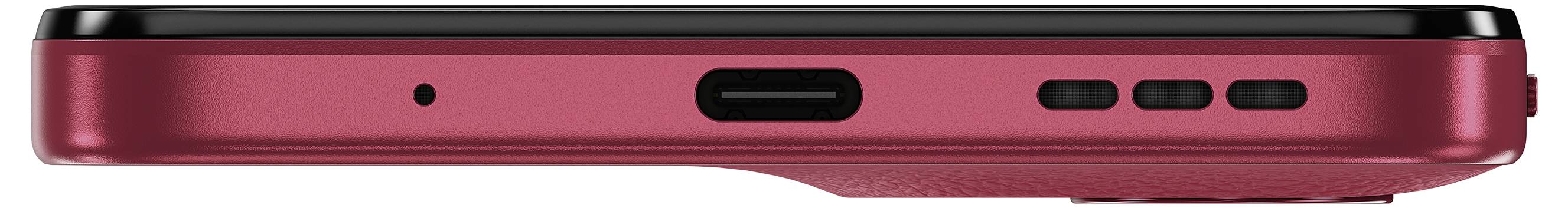 A red device is being charged. Text: 'Power for the whole day' with 5200 mAh battery capacity and 18W TurboPower charging.