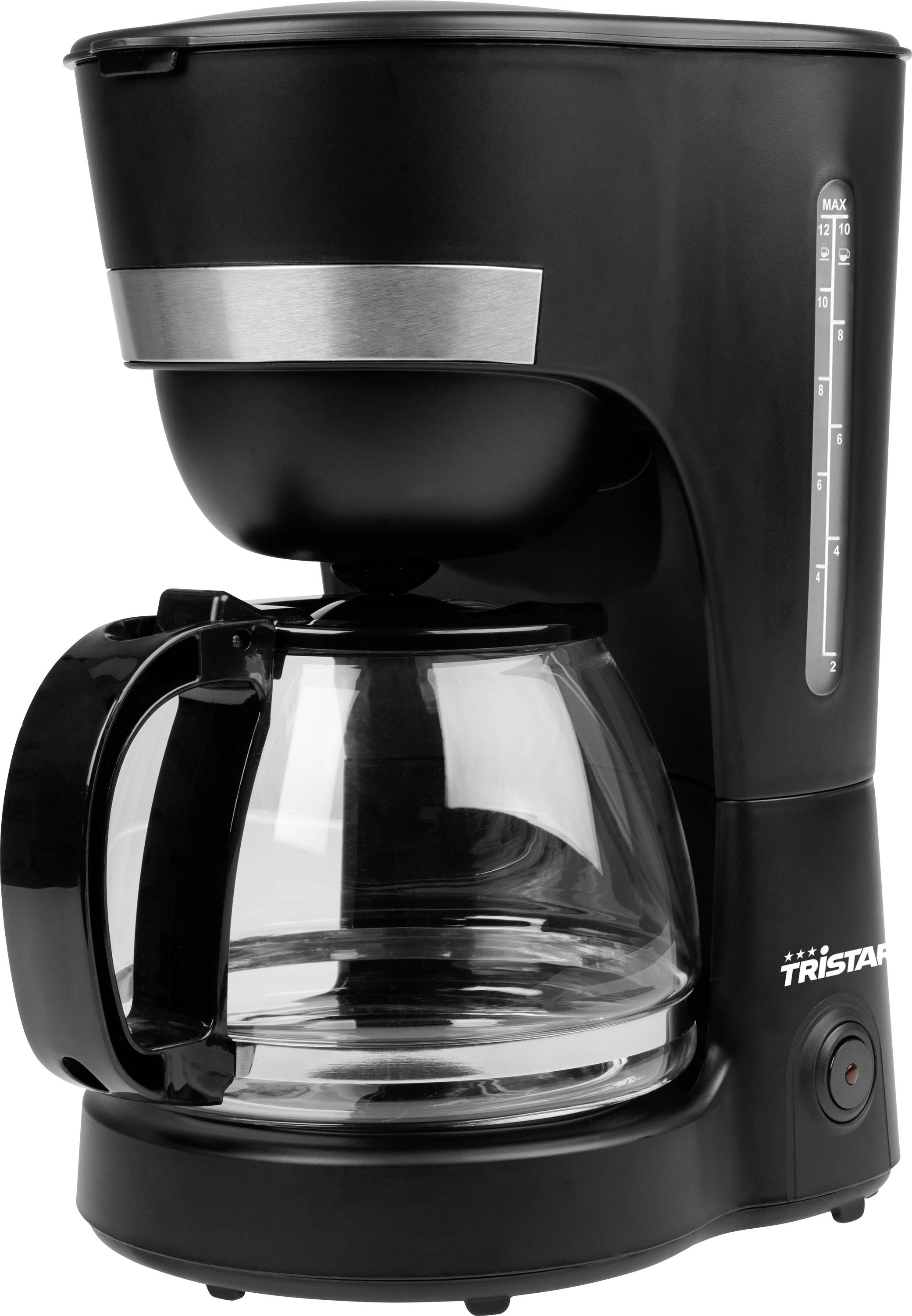 Tristar Coffee maker Black Cup volume=12 Glass jug, Plate warmer