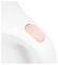 Close-up of a white device with a pink switch.