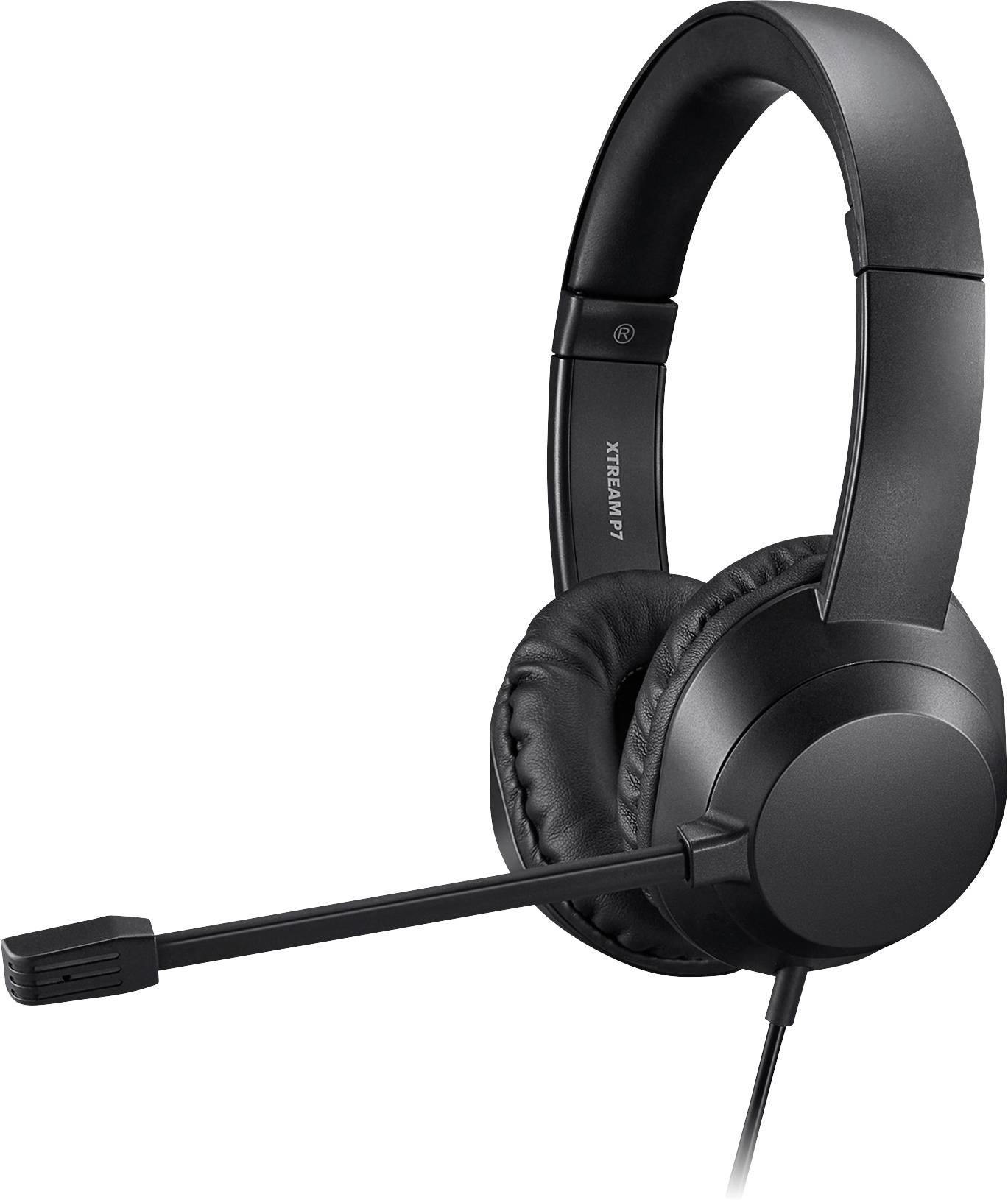 Adesso Xtream P7 AI Copilot Headset On-ear headset Corded (1075100) Stereo Black (mottled) Headset PC-0
