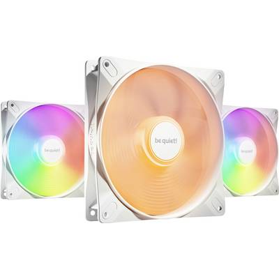 BeQuiet LIGHT WINGS LX 140mm PWM White Triple-Pack PC fan White (W x H x D) 140 x 140 x 25 mm incl. LED lighting