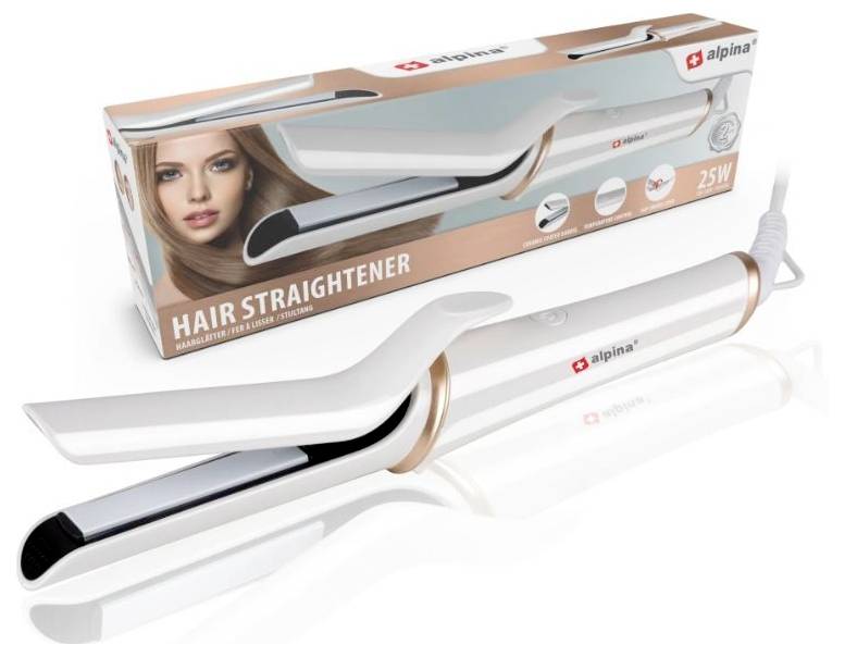 Alpina Switzerland 871125218830 Hair straightener White