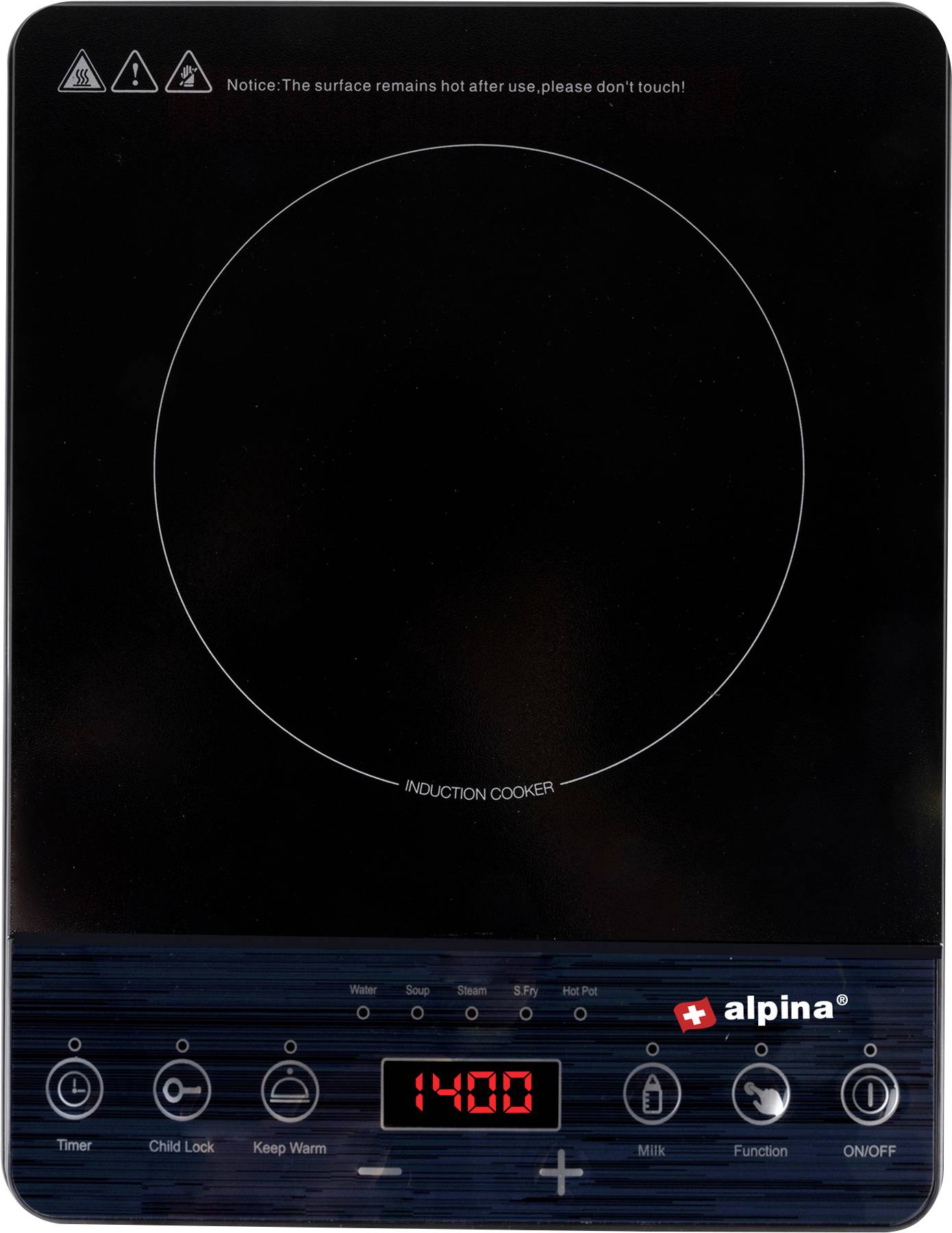Alpina Switzerland 871125218286 Induction hob Overheat protection