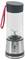 Portable, transparent blender with a black lid, silver base, and red carry strap. Perfect for light, mobile use.