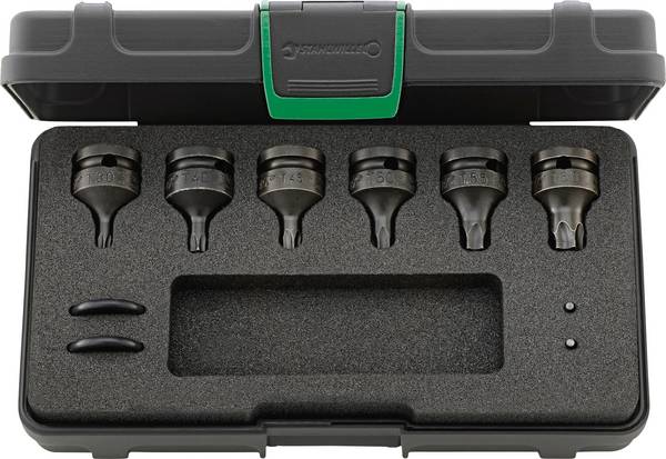 <br> Stahlwille<br> 96231502<br> 2307TX/10<br> Torx bit<br> Drive (screwdriver): 1/4" (6.3 mm)<br> Downforce: TX<br> TX 30, TX 40, TX 45, TX 50, TX 55, TX 60<br> <br>