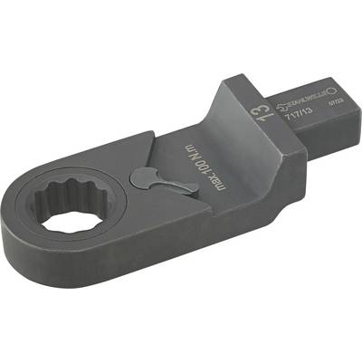 Metal cap with hexagonal opening, engravings 'max. 100 N.m' and '13', suitable for mechanical applications.