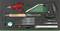 A tool set comprising: scissors, saw, hammer, tape measure, screwdriver and chisel, all nestled in a green foam insert.