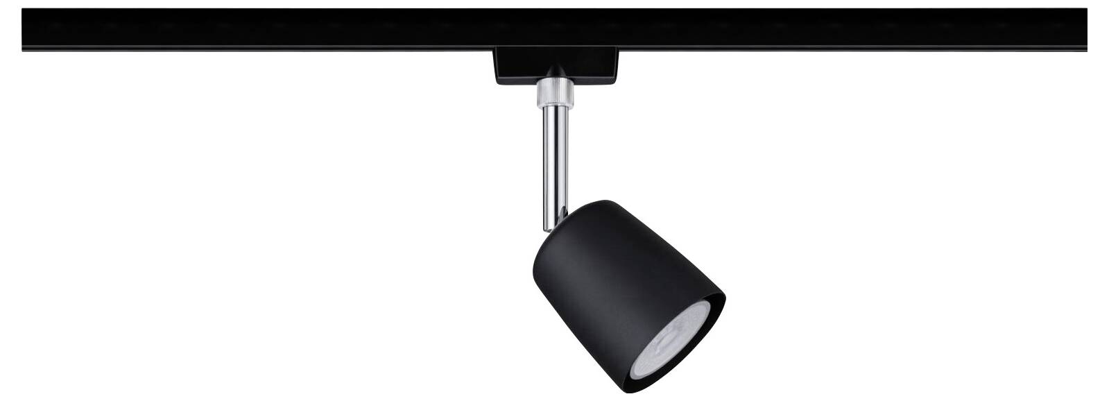 Paulmann 41303 High voltage mounting rail light set URail GU10 10 W LED (monochrome) Black (matt), Chrome-3