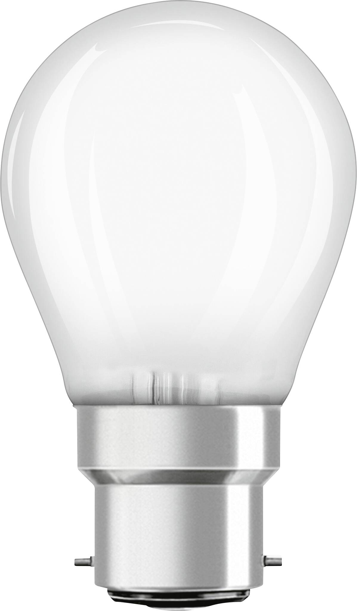 OSRAM 4058075437104 LED (monochrome) EEC E (A - G) B22d Pear shape 4 W = 40 W Warm white (Ø x L) 45 mm x 76 mm 1 pc(s)