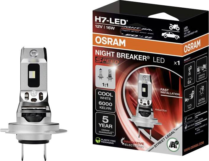 OSRAM 64210DWNBSP-1HB LED bulb Night Breaker LED H7 16 W 12 V