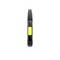 A spirit level with a yellow vial indicates a perfectly horizontal alignment.