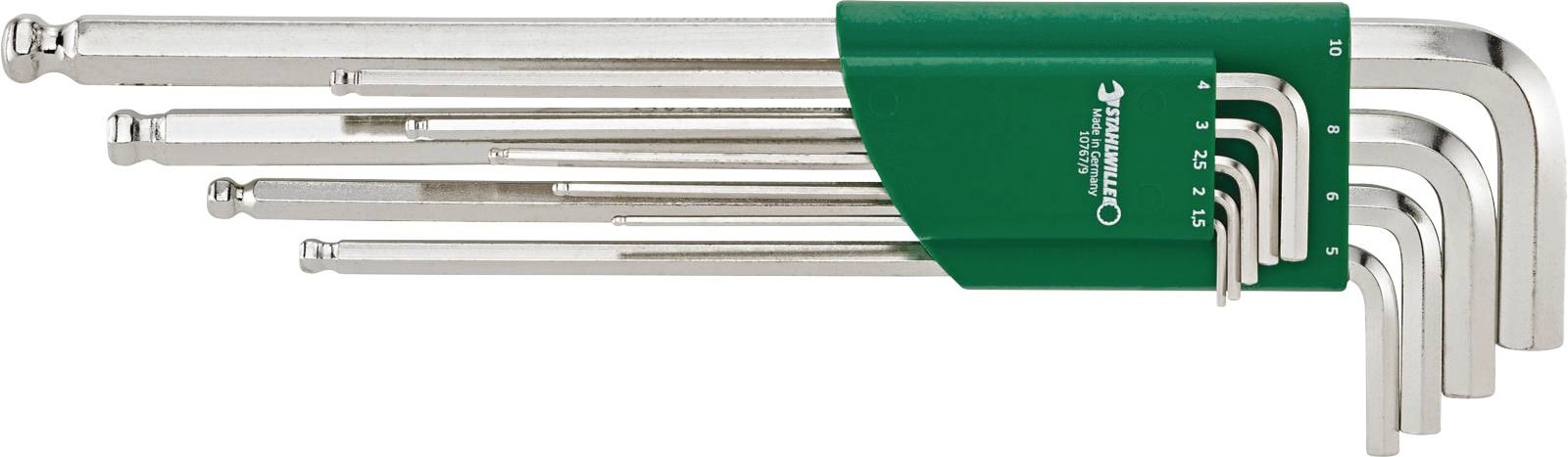 Stahlwille 10767/9 SATZ KUGELKOPF-WINKELSCHRAUBENDREHER SECHSKANT 9TLG. Allen key