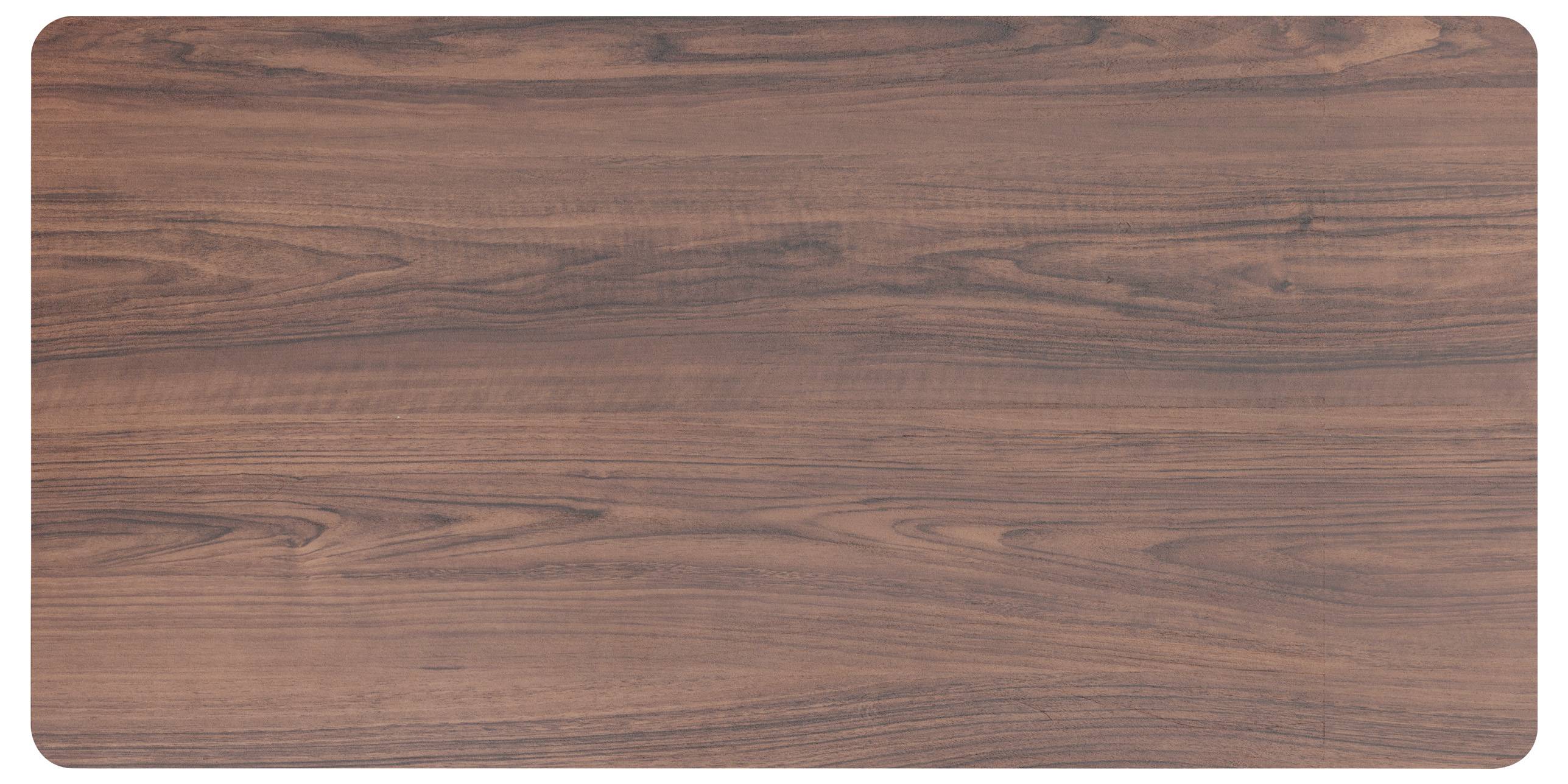 Wooden tabletop with natural wood grain and warm brown hue.