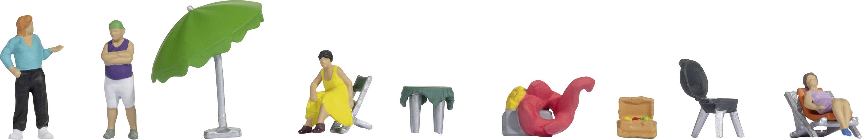 NOCH H0 Camping excursion 15877 Painted, Standing, Sitting