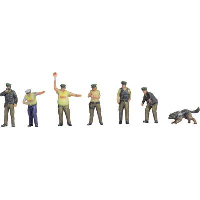NOCH N Policemen, green uniform Painted, Standing
