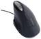 Black vertical mouse with ergonomic design and USB cable connection by Gembird.