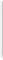 A white pen with a slightly tapered form and rounded tip on a white background.