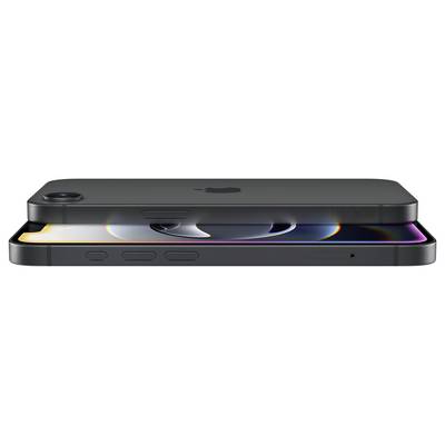 A modern smartphone with a sleek design from a side perspective, displaying the screen and rear camera.