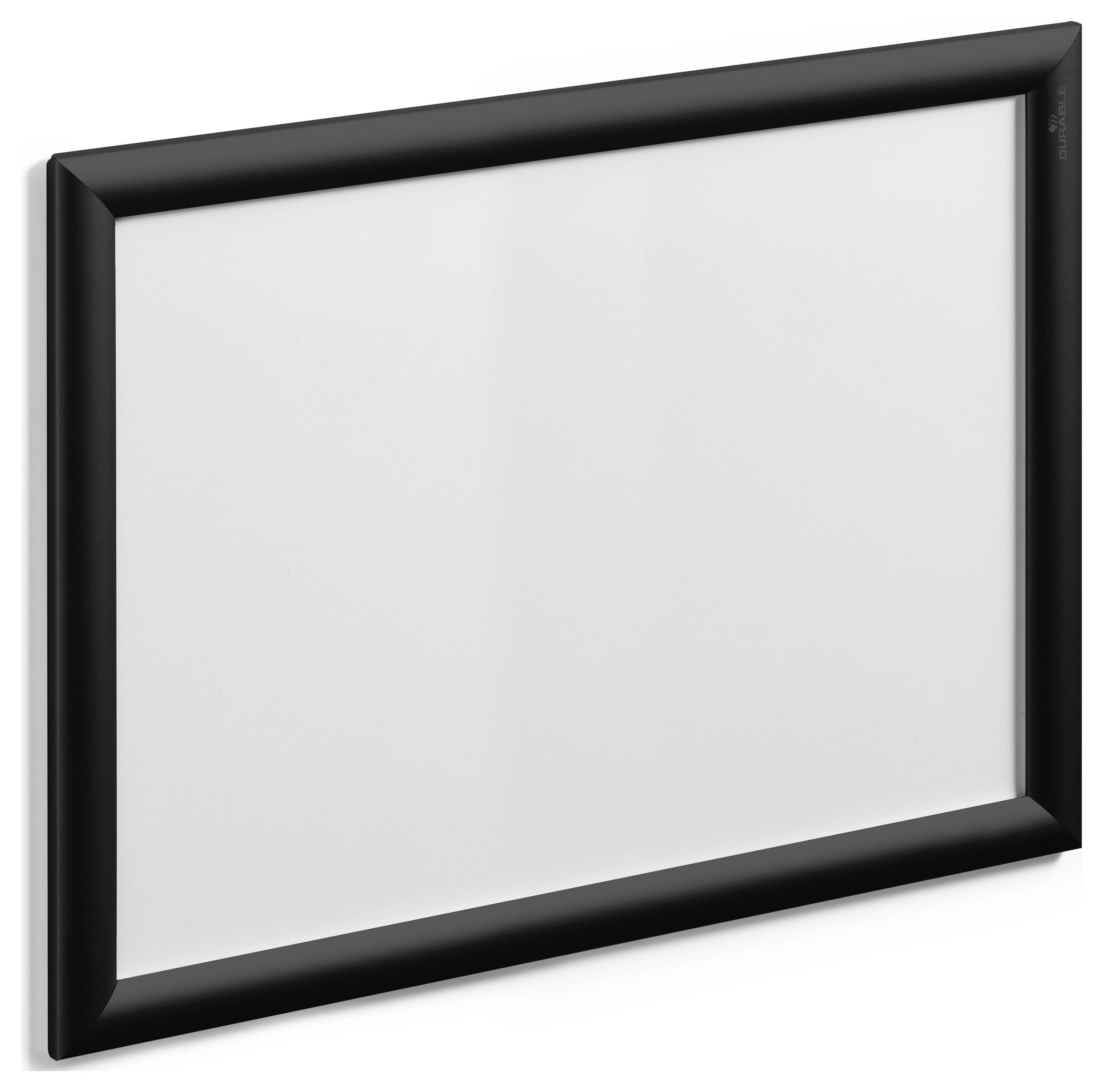 Black frame with an empty white space.